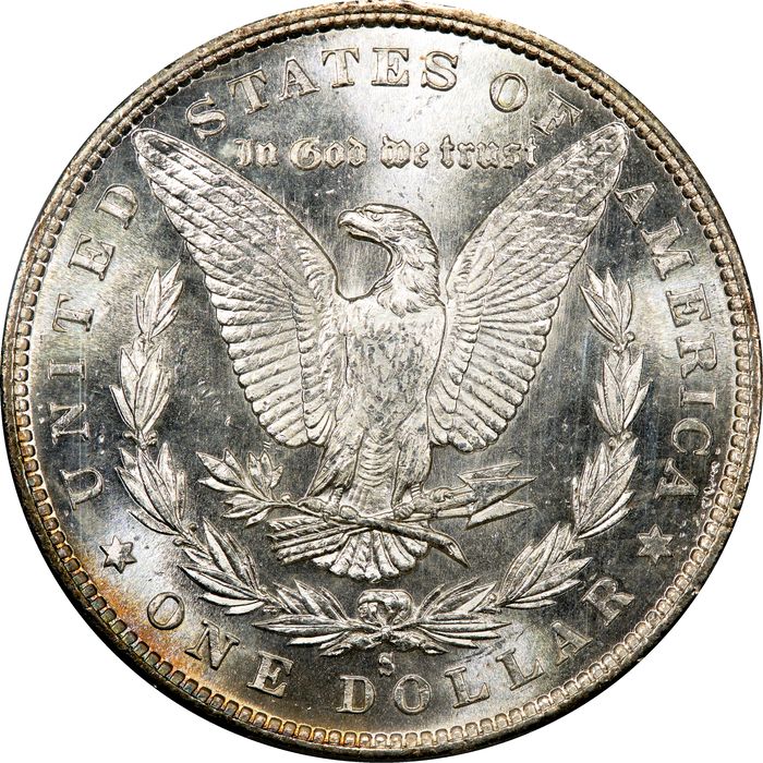 1880-S Morgan Dollar ($1) Rainbow Toner Photo 4