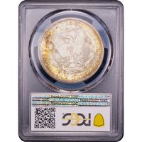 1880-S Morgan Dollar ($1) Rainbow Toner Reverse Slab Image