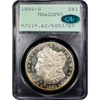 1880-S Morgan Dollar ($1) Rattler Obverse Slab Image
