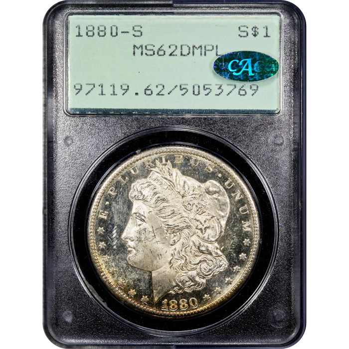 1880-S Morgan Dollar ($1) Rattler Obverse Slab Image