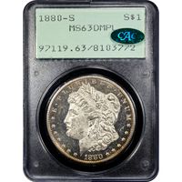 1880-S Morgan Dollar ($1) Rattler Obverse Image