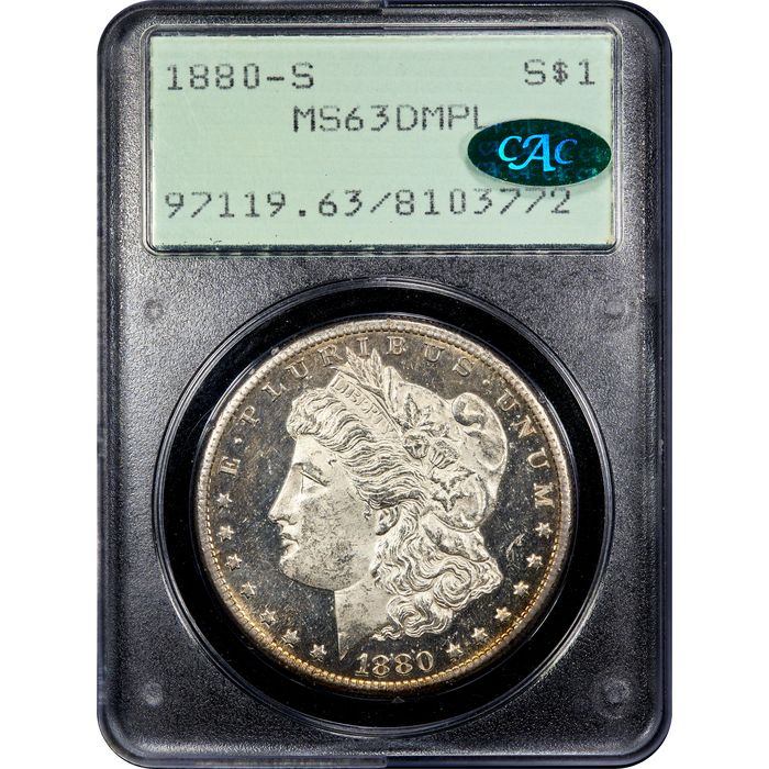 1880-S Morgan Dollar ($1) Rattler Obverse Image