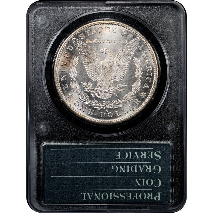 1880-S Morgan Dollar ($1) Rattler Reverse Slab Image