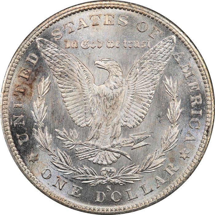 1880-S Morgan Dollar ($1) Rattler Reverse Image