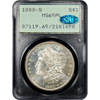 1880-S Morgan Dollar ($1) Rattler Obverse Image