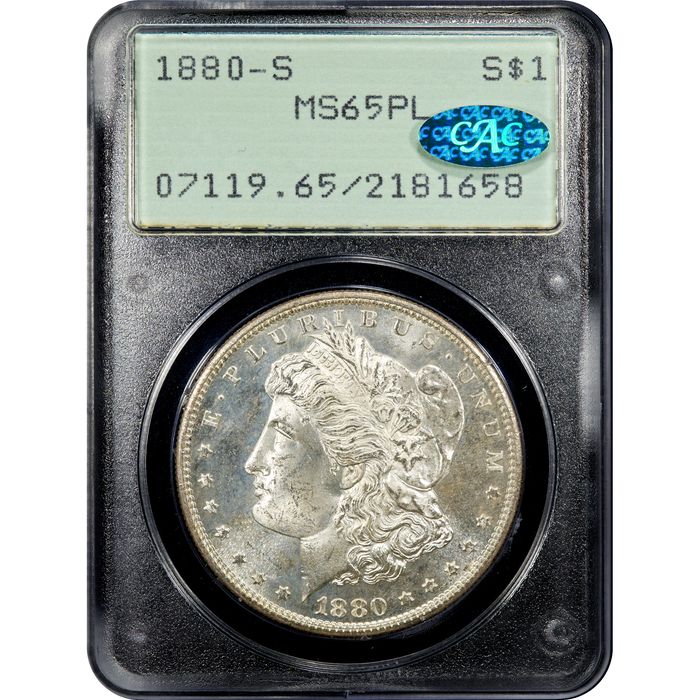 1880-S Morgan Dollar ($1) Rattler Obverse Image