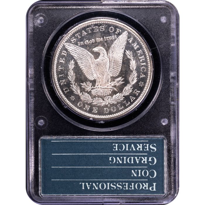 1880-S Morgan Dollar ($1) Rattler Reverse Slab Image