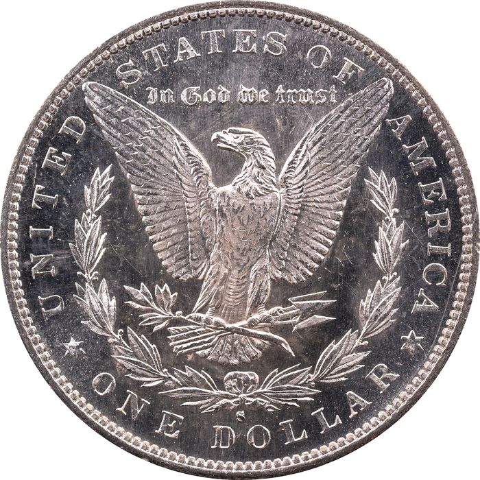 1880-S Morgan Dollar ($1) Rattler Reverse Image