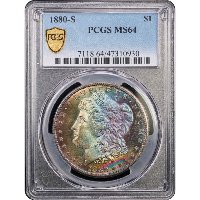 1880-S Morgan Dollar ($1) Toner Obverse Slab Image