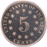 1880 Shield Nickel (5c) OGH Reverse Image