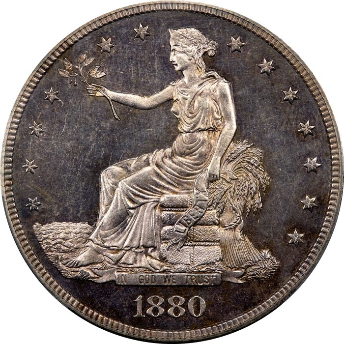 1880 Trade Dollar (T$1) Obverse Image