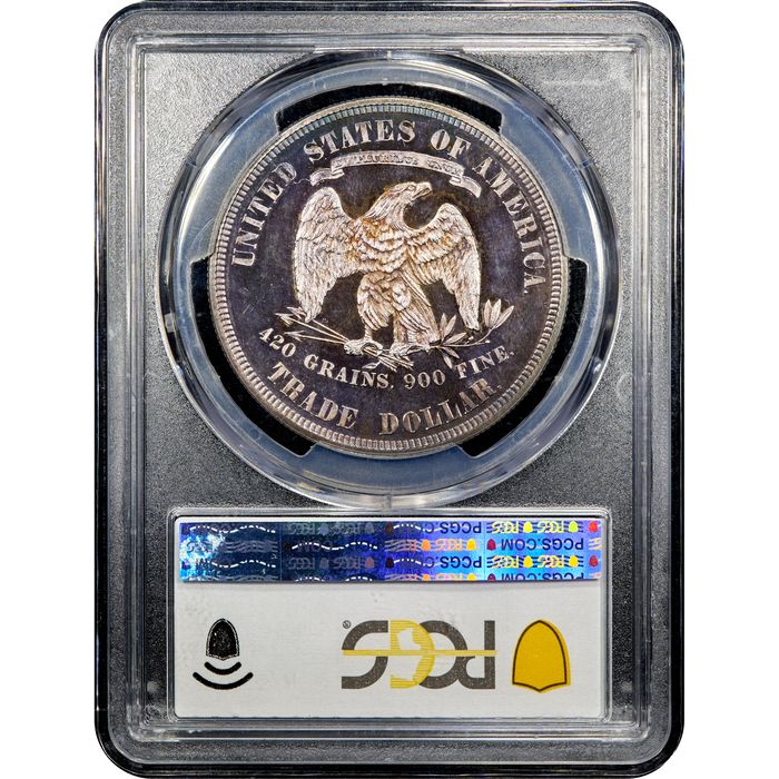 1880 Trade Dollar (T$1) Reverse Slab Image