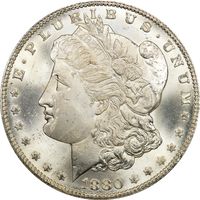 1880/79 Morgan Dollar ($1) Reverse of 1878 Obverse Image