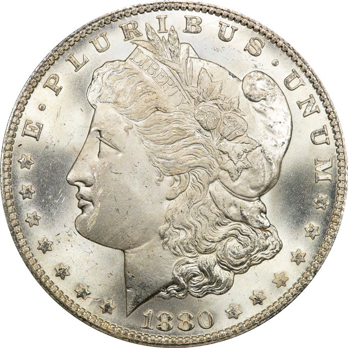 1880/79 Morgan Dollar ($1) Reverse of 1878 Obverse Image