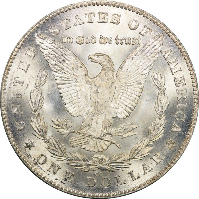 1880/79 Morgan Dollar ($1) Reverse of 1878 Reverse Image