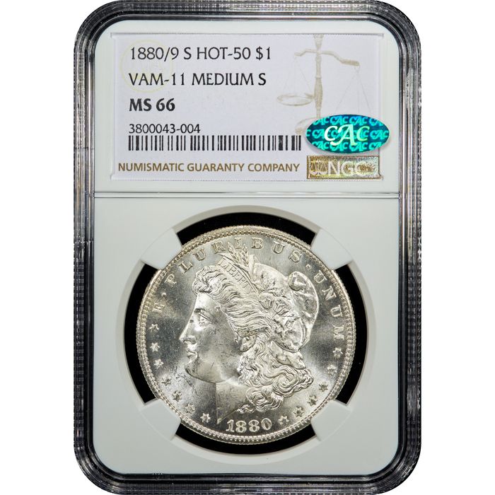 1880/9-S Morgan Dollar ($1) VAM 11 0/9 Overdate Obverse Image