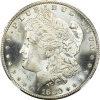 1880/9-S Morgan Dollar ($1) VAM 11 0/9 Overdate Photo 3