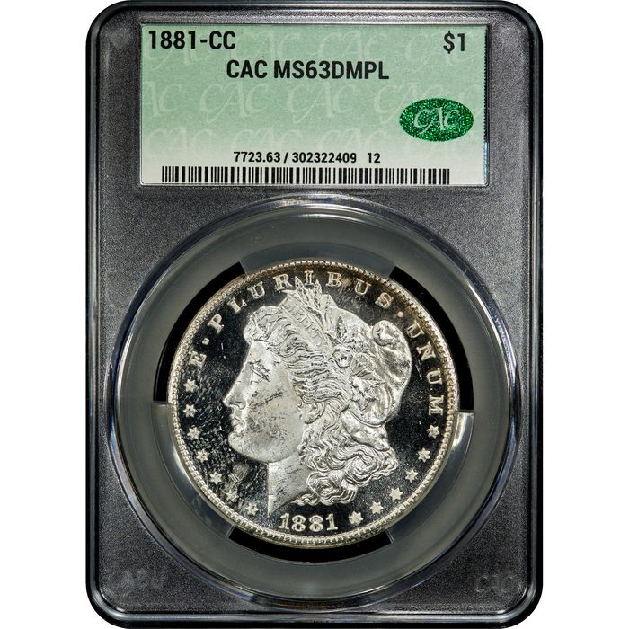 1881-CC Morgan Dollar ($1) Obverse Slab Image