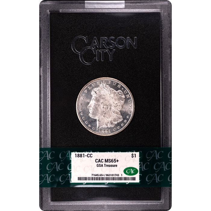 1881-CC Morgan Dollar ($1) GSA Obverse Slab Image