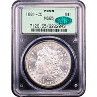 1881-CC Morgan Dollar ($1) OGH Obverse Slab Image