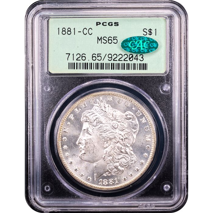 1881-CC Morgan Dollar ($1) OGH Obverse Slab Image