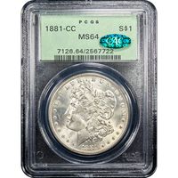 1881-CC Morgan Dollar ($1) Obverse Image