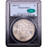 1881-CC Morgan Dollar ($1) Obverse Slab Image