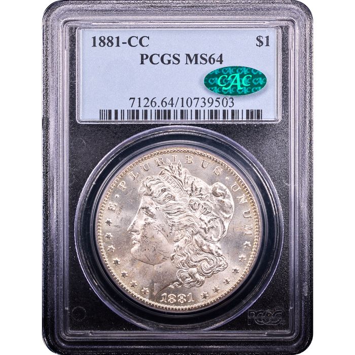 1881-CC Morgan Dollar ($1) Obverse Slab Image