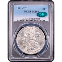 1881-CC Morgan Dollar ($1) Obverse Slab Image