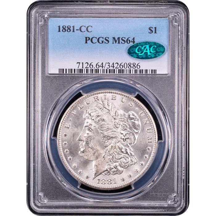 1881-CC Morgan Dollar ($1) Obverse Slab Image