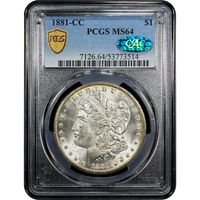 1881-CC Morgan Dollar ($1) Obverse Slab Image