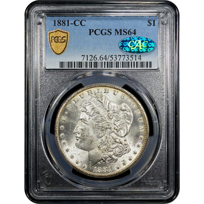 1881-CC Morgan Dollar ($1) Obverse Slab Image