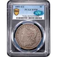 1881-CC Morgan Dollar ($1) Obverse Image