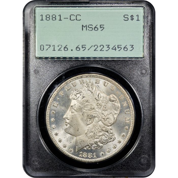 1881-CC Morgan Dollar ($1) Rattler Obverse Image
