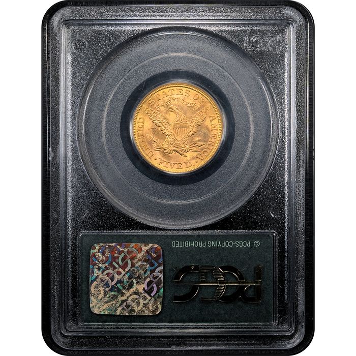 1881 Liberty Gold Half Eagle ($5) OGH Reverse Slab Image