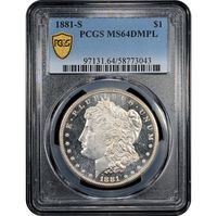 1881-S Morgan Dollar ($1) Obverse Slab Image