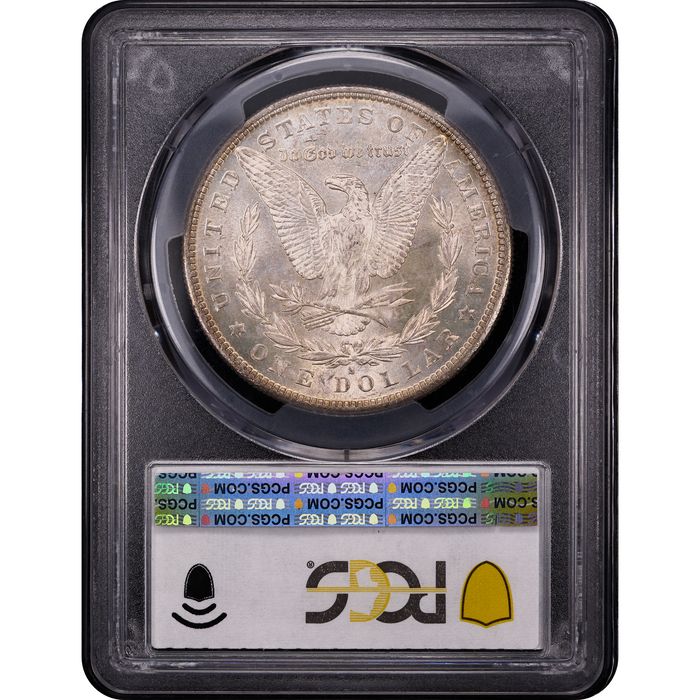 1881-S Morgan Dollar ($1) Rainbow Toner Reverse Slab Image