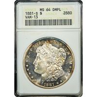 1881-S Morgan Dollar ($1) VAM 13 Obverse Image