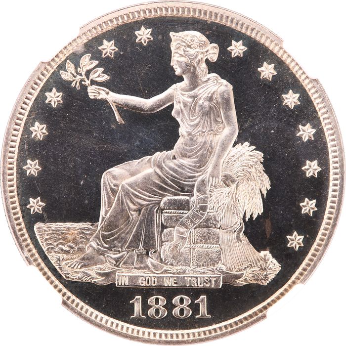 1881 Trade Dollar ($1) Obverse Image