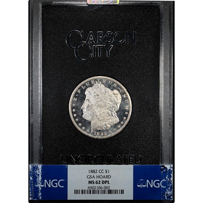 1882-CC Morgan Dollar ($1) GSA Obverse Slab Image