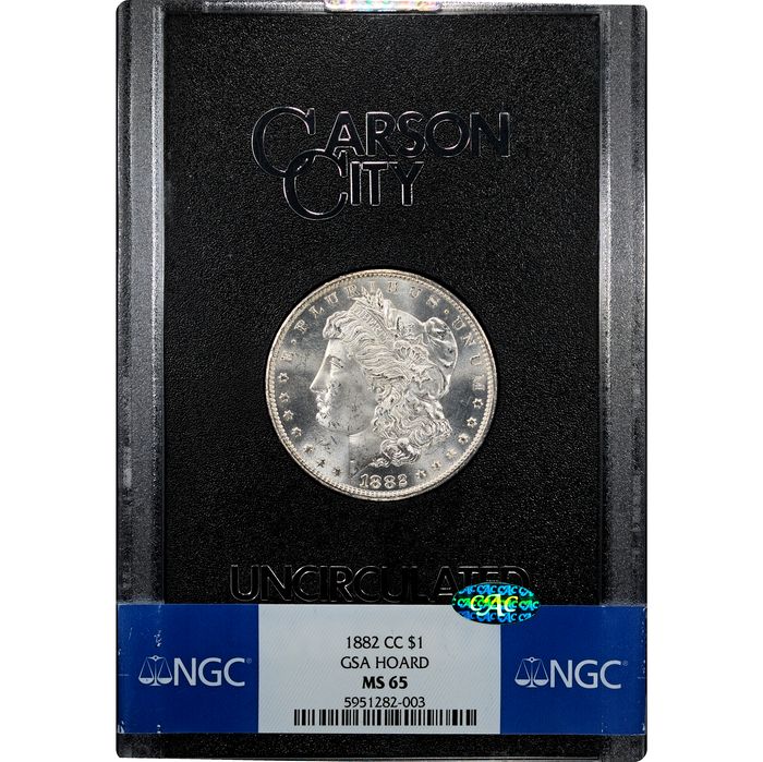 1882-CC Morgan Dollar ($1) GSA Obverse Slab Image