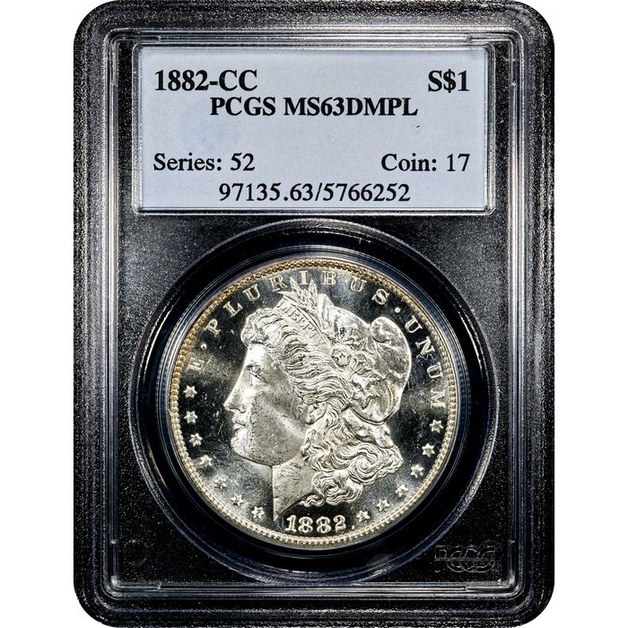 1882-CC Morgan Dollar ($1) Obverse Slab Image