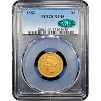 1882 Gold $3 Obverse Image