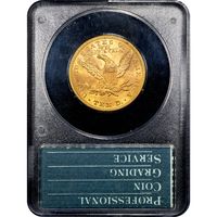 1882 Liberty Gold Eagle ($10) Rattler Reverse Slab Image