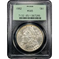 1882 Morgan Dollar ($1) OGH Obverse Image