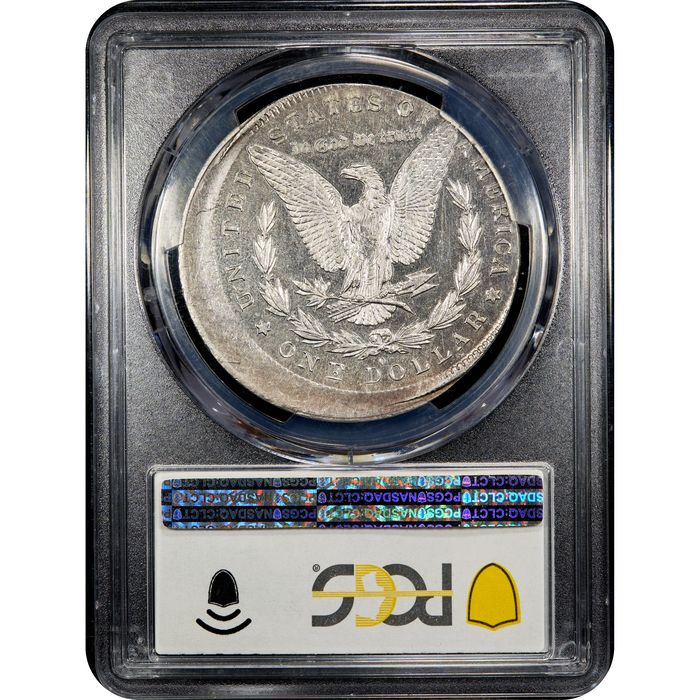 1882-O Morgan Dollar ($1) Error - Struck 10 Percent Off-Center Reverse Image
