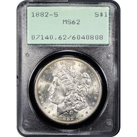 1882-S Morgan Dollar ($1) Rattler Obverse Image
