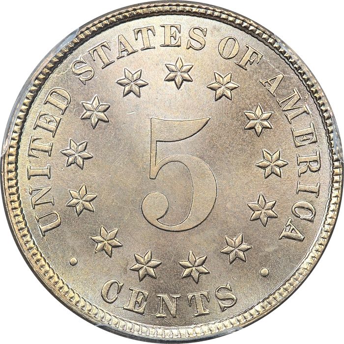 1882 Shield Nickel (5c) Reverse Image