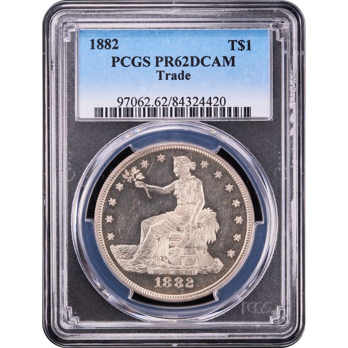 1882 Trade Dollar ($1) Obverse Slab Image