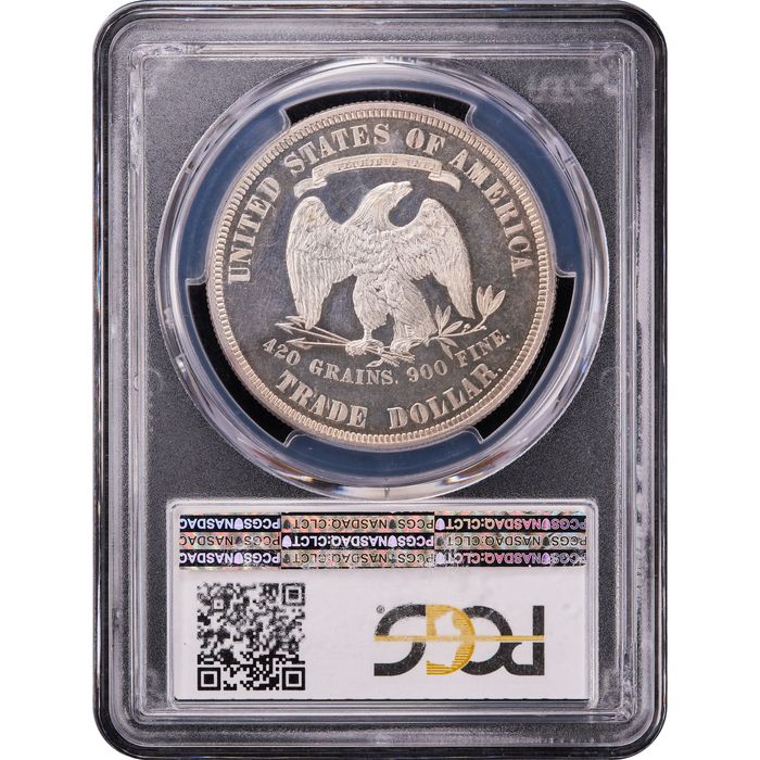 1882 Trade Dollar ($1) Reverse Slab Image